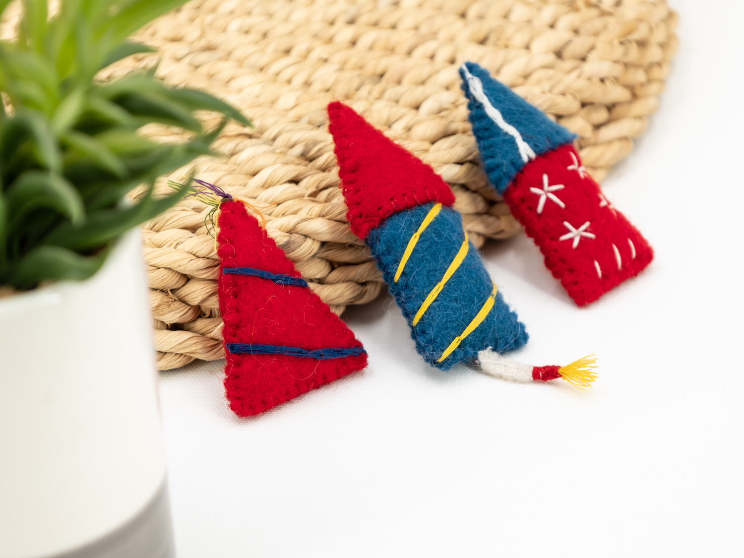 wool felt firecracker